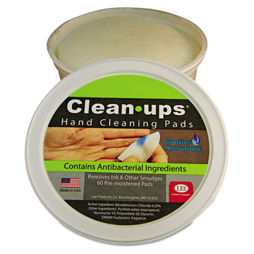 LEE Clean-ups Hand Cleaning Pads, Cloth, 3" Dia, 60-tub freeshipping - TVN Wholesale